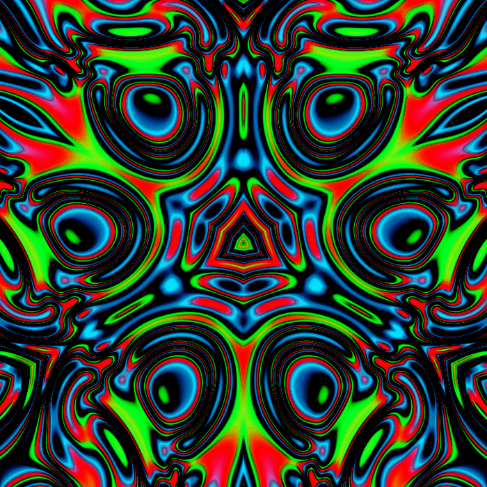 Kissen4detail - Caos Conzept - Psychedelic Blacklight Art